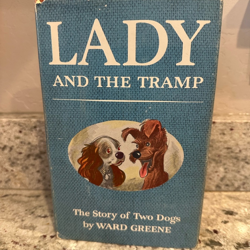 1953 FIRST EDITION, FIRST PRINTING, LADY AND THE TRAMP, WARD GREENE, WALT DISNEY